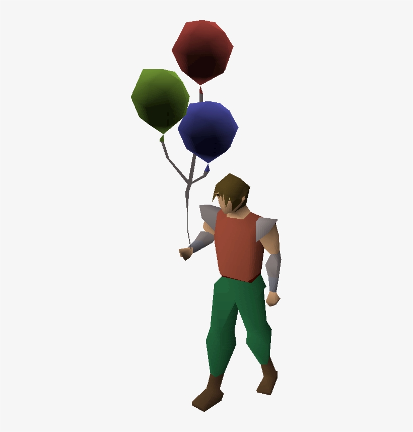 Birthday Balloons Equipped - Osrs Balloon, transparent png #2847486