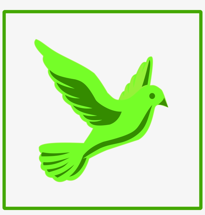 Dove Clipart Icon - Green Dove Icon, transparent png #2847775