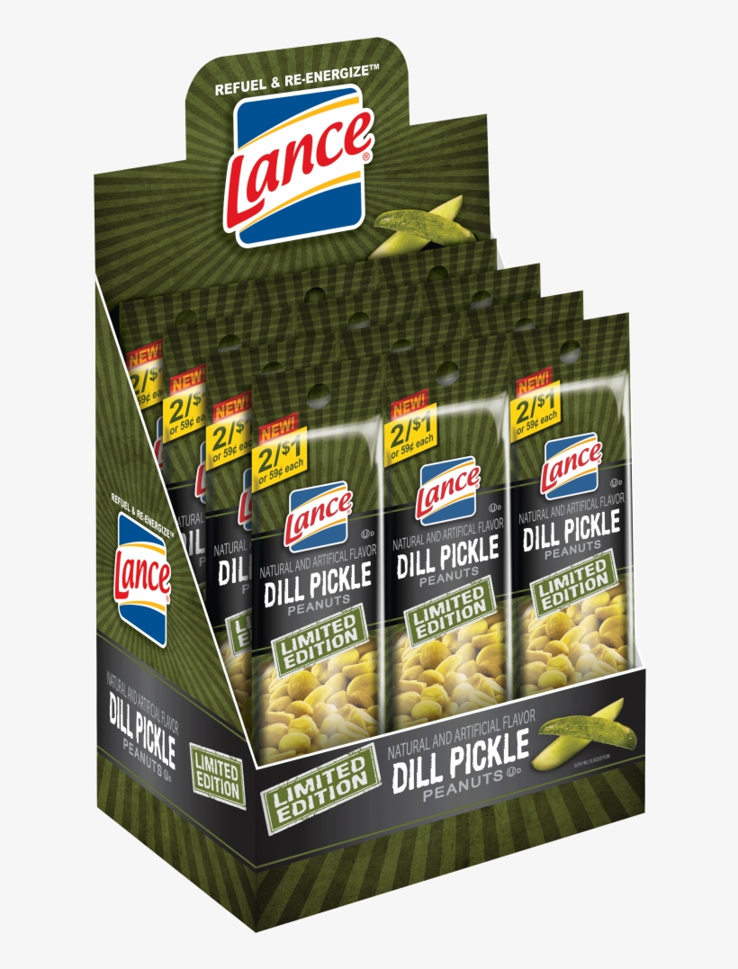 Lance Dill Pickle Peanuts - Lance Dill Pickle Peanuts Tube, transparent png #2847913