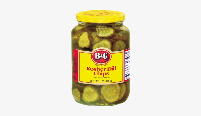 B&g® Kosher Dill Chips - B & G Kosher Dill With Whole Spices, Spears - 16, transparent png #2847957