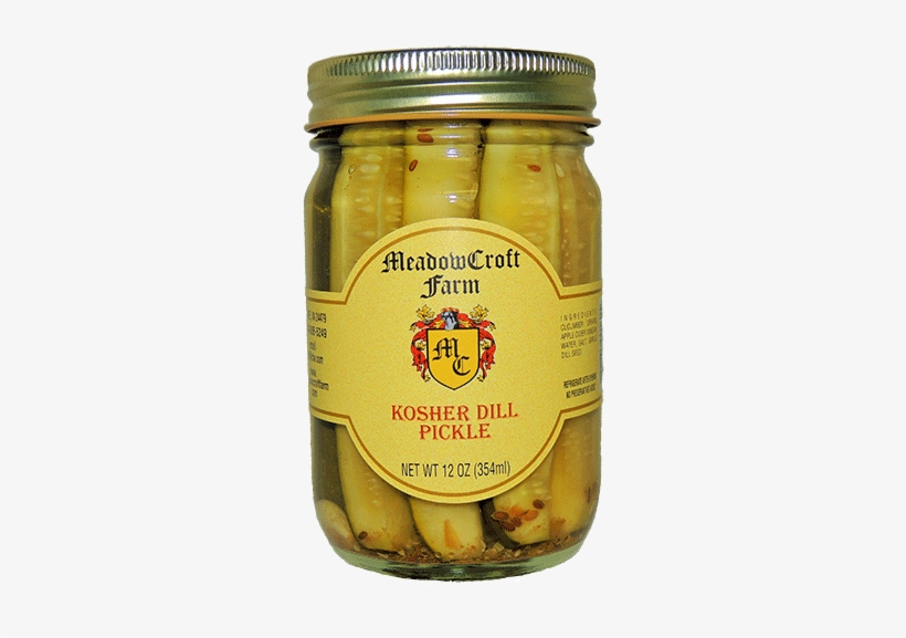 Kosher Dill Pickle - Meadowcroft (2 Pack) Sweet German Pickles - Authentic, transparent png #2848031