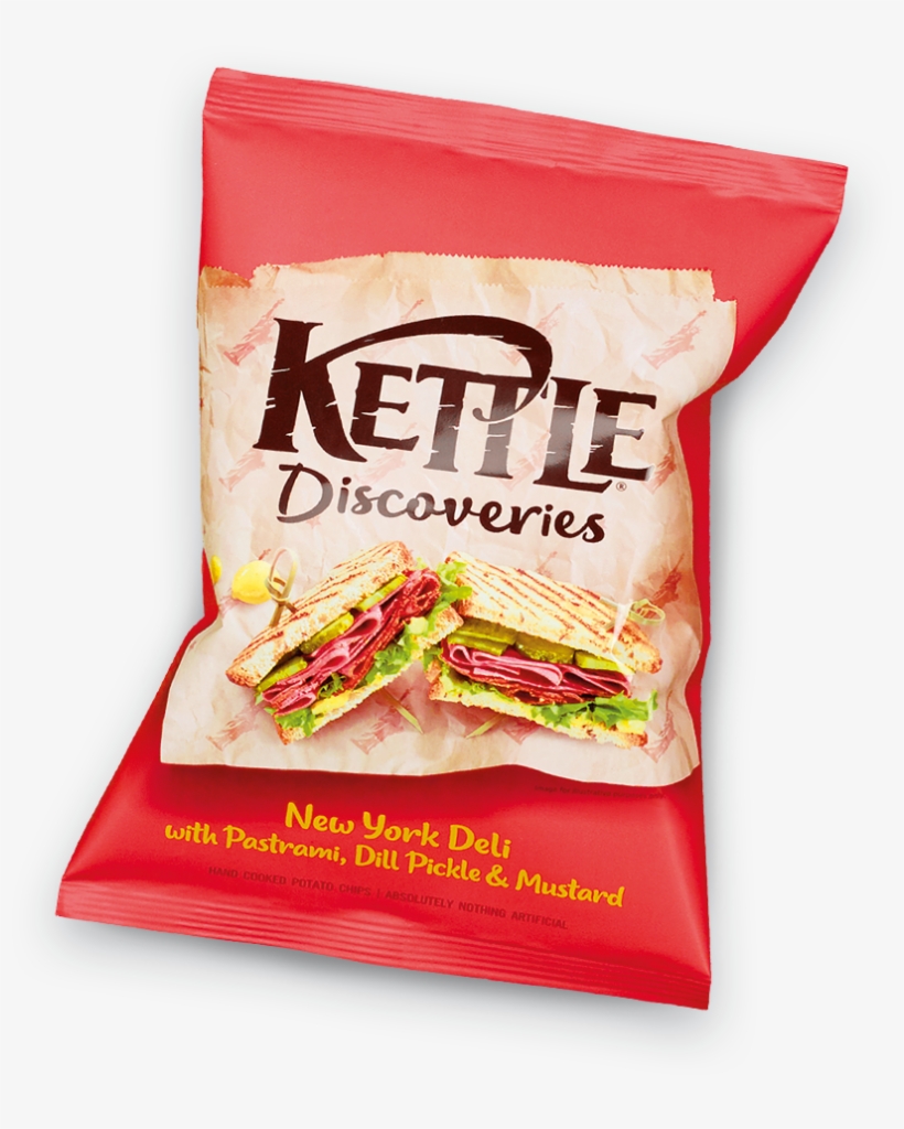 New York Deli With Pastrami, Dill Pickle & Mustard - Kettle Discoveries New York Deli, transparent png #2848114