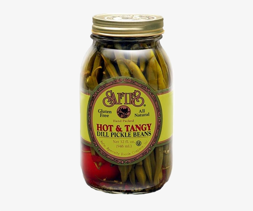 Safie Hot & Tangy Dill Pickled Beans - Safies Hot & Tangy Dill Pickle Beans - 32 Fl Oz, transparent png #2848241