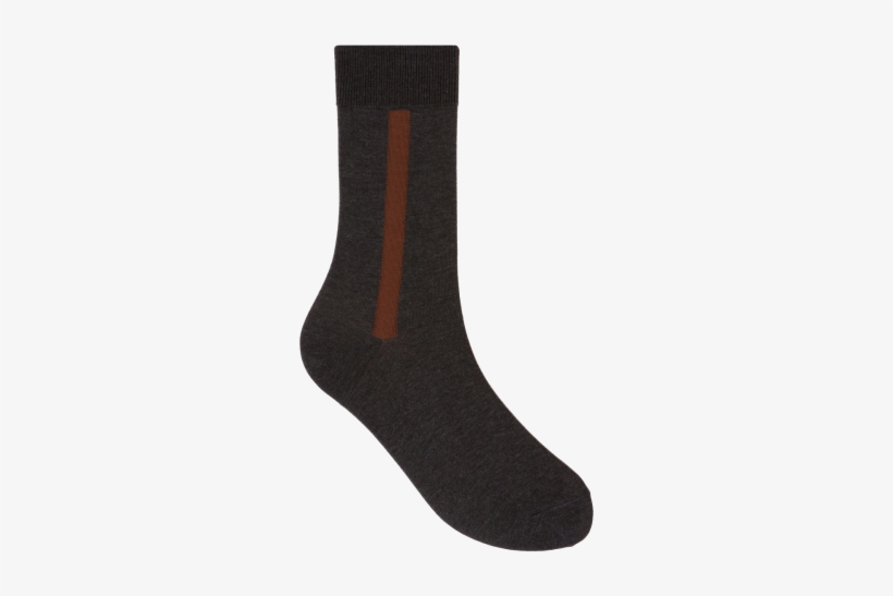 Strip Heel Dark Grey Brown - Neoprene Socks Logo, transparent png #2848485