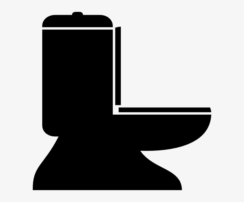 Toilet Clipart Png - Toilet Silhouette Png, transparent png #2848487