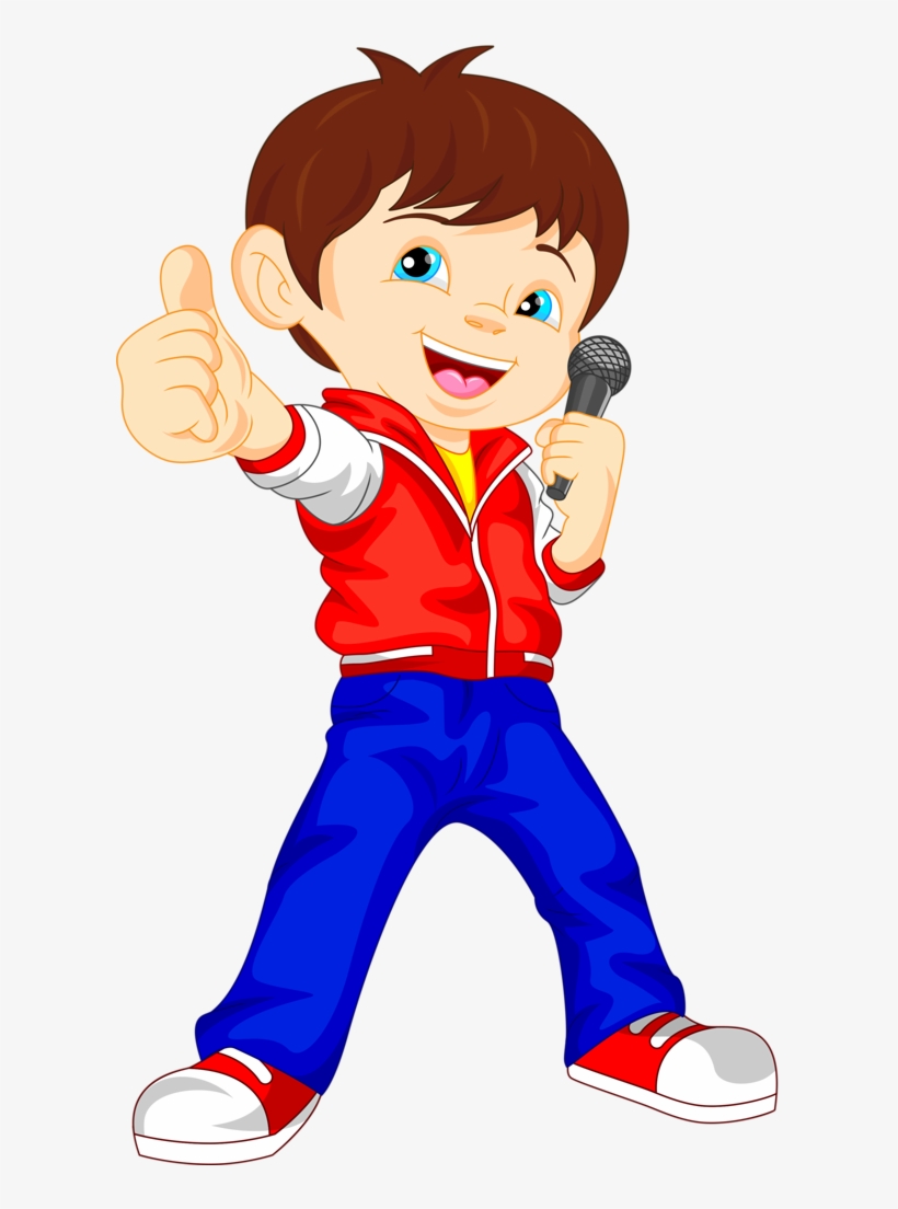 752 [преобразованный] - Singer Boy Clipart, transparent png #2849079