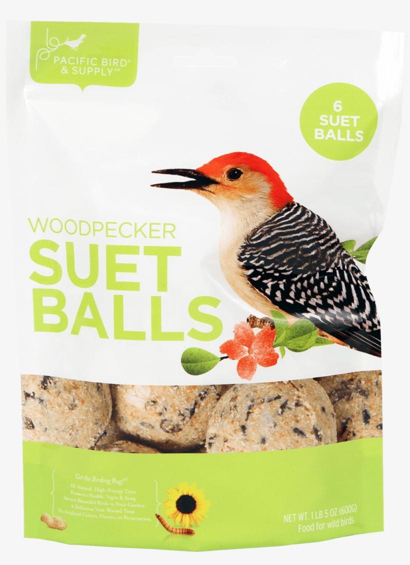 Woodpecker Suet Balls - Suet Balls - Woodpecker - Suet Balls - Woodpecker 1lb, transparent png #2849107