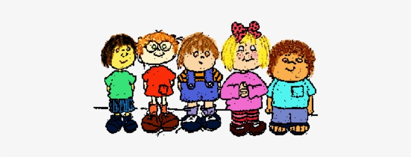 Cartoon Kids In Class - Person Place Things Animals, transparent png #2849162