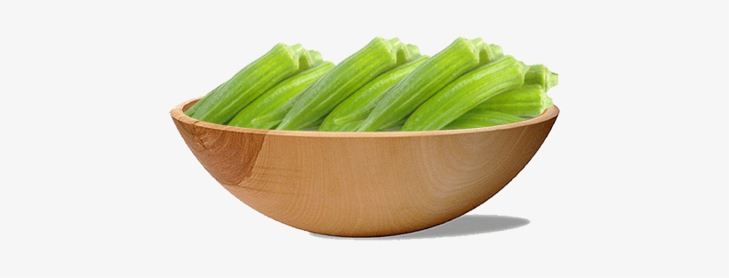 Okra - Large Wooden Bowl, transparent png #2849437
