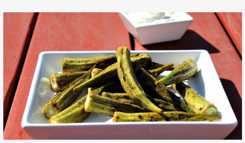 Grilled Okra With Green Chile Arïoli - Grilling, transparent png #2849869