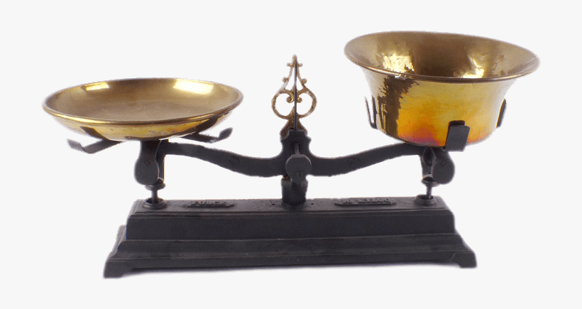 Antique Beam Balance - Brass, transparent png #2850066