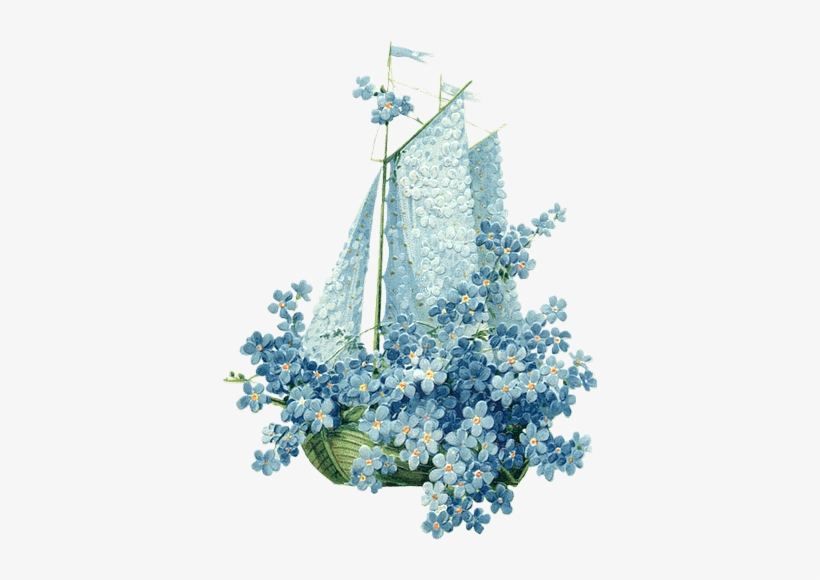 Laminas Para Decoupage 3 - Lily Of The Valley Forget Me Not Swan, transparent png #2850282