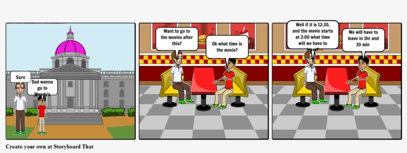 Time At Wendy's - Storyboard, transparent png #2850362