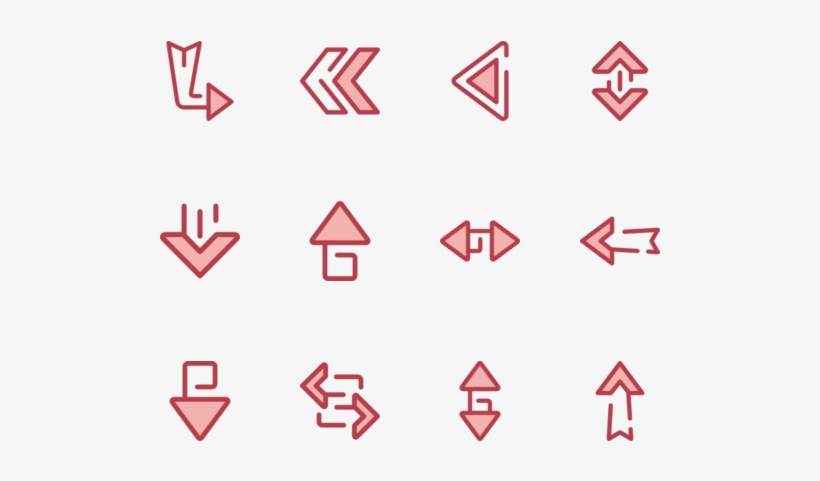 Arrows - Carmine, transparent png #2850556