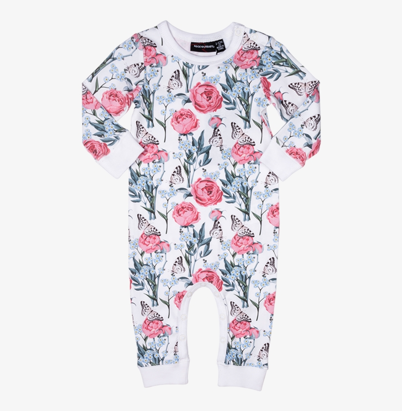 Ryb Forget Me Not Ls Playsuit - Butterfly, transparent png #2850814