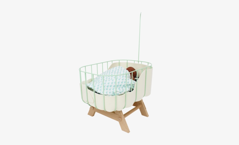 Doll Crib Mint - Infant Bed, transparent png #2851069