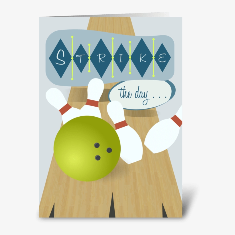 Father's Day Greeting Card - Bowling Lane - Father's Day Card, transparent png #2851149