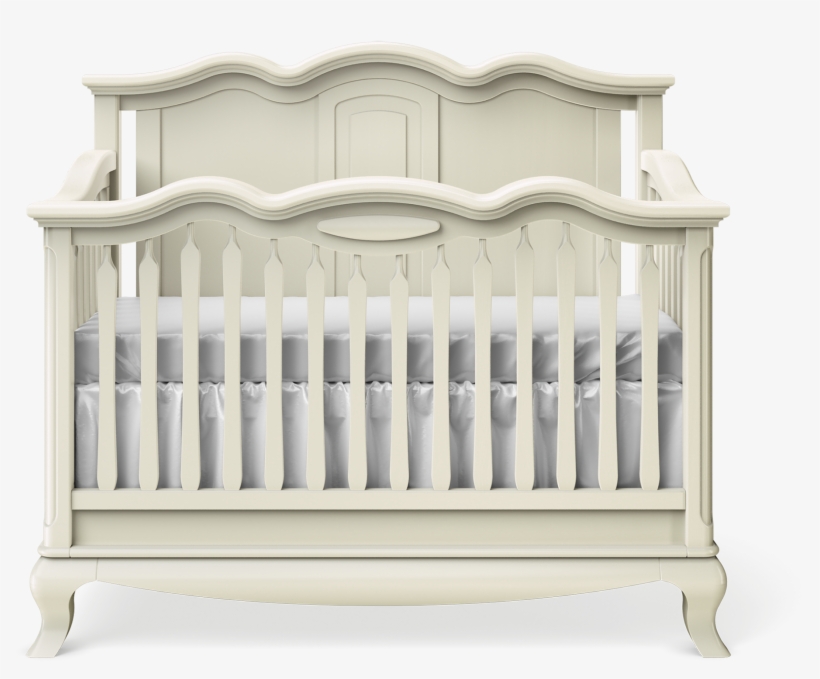 Cleopatra Convertible Crib With Solid Panel Headboard - Baby Cribs, transparent png #2851293