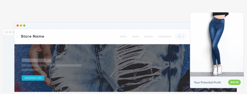 Dropshipping Jeans - Jeans, transparent png #2851423