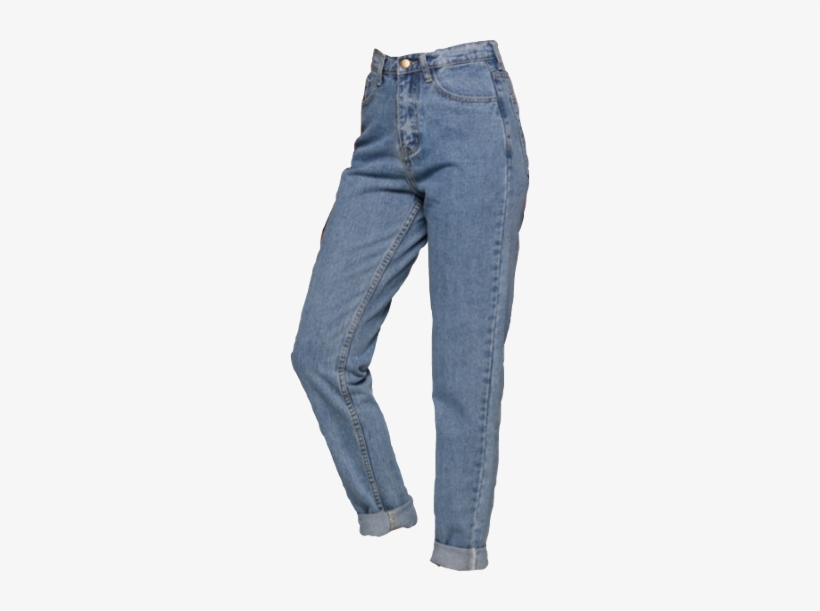 Momjeans Jeans Vintage Triftstore Freetoedit - Vintage High Waist Jeans For Women, transparent png #2851574