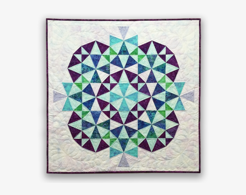 Kaleidoscope 2 Quilt - Kaleidoscope Quilt Pattern, transparent png #2852888