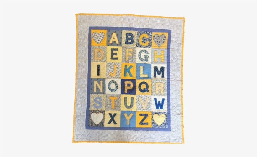 Children's Handmade Quilt Alphabet Yellow - Child, transparent png #2853178