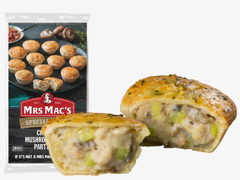 Chicken, Mushroom And Leek Party Pies - Leek, transparent png #2853198