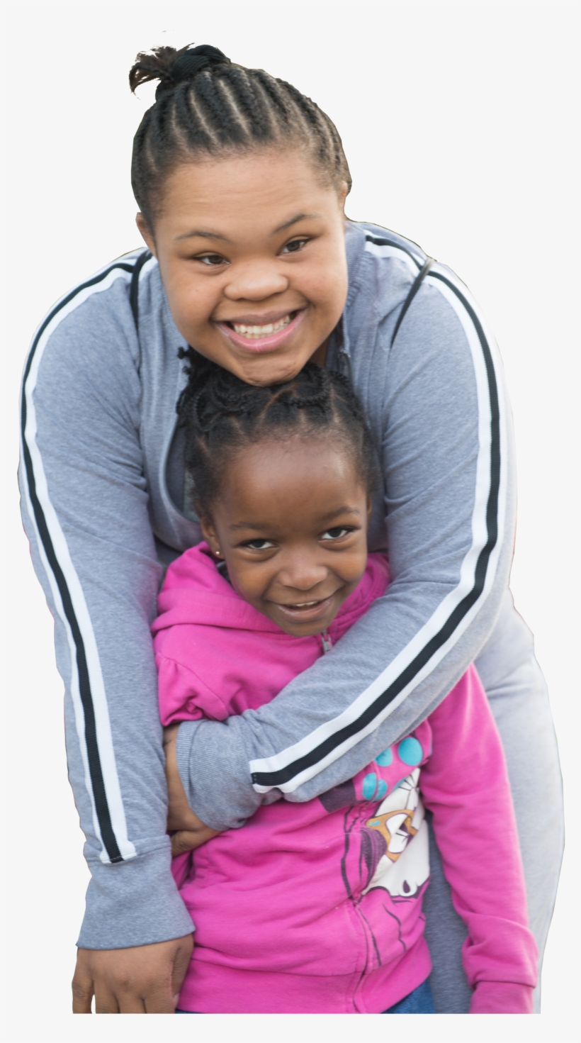 Black School Age Girl With Sister, transparent png #2853248