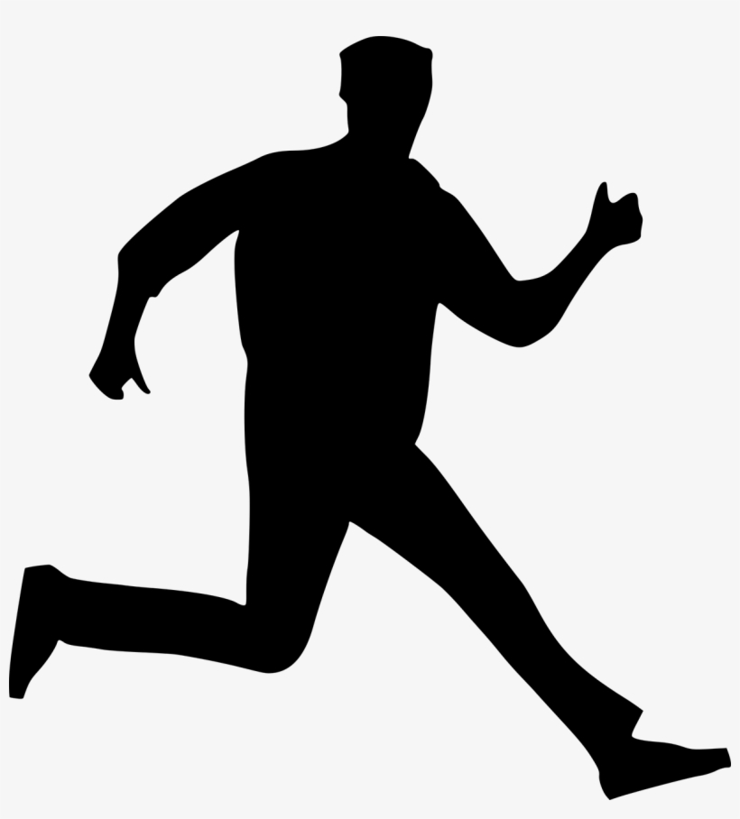 Man Jumping Silhouette - Vector Graphics, transparent png #2853566