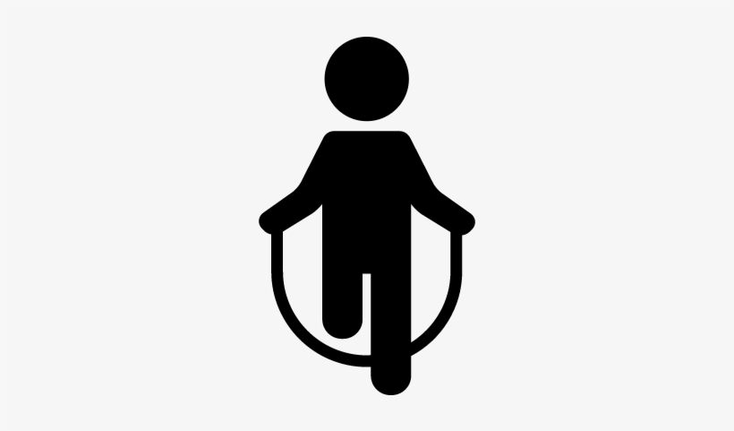 Man Jumping Rope Vector - Jumping Rope Icon, transparent png #2853588