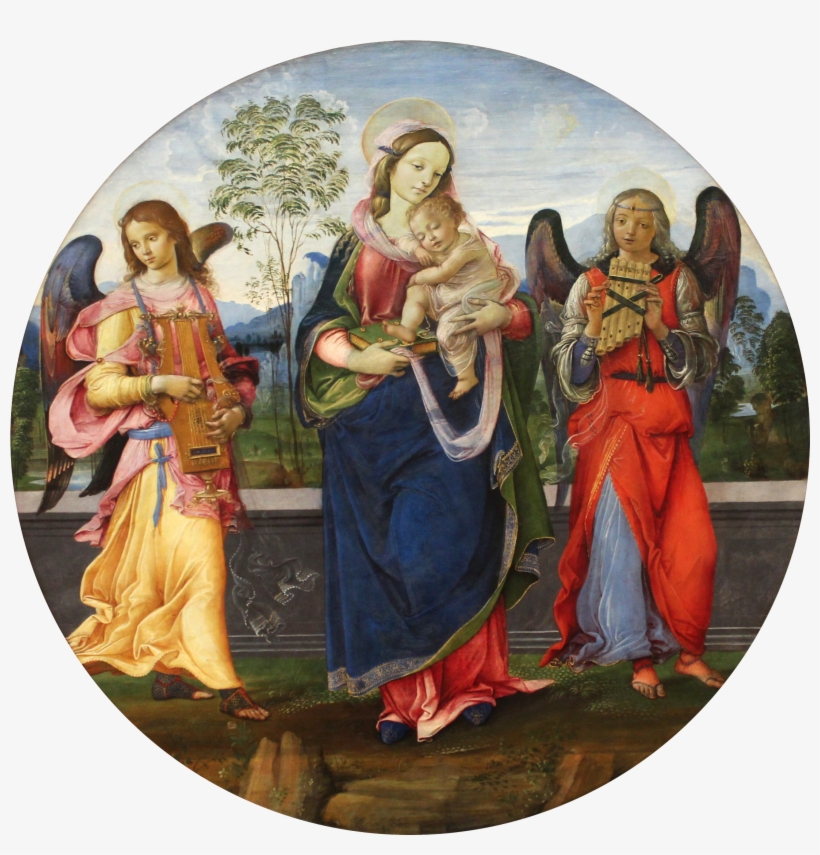 Raffaellino Del Garbo - Maria Mit Dem Kind, transparent png #2853939