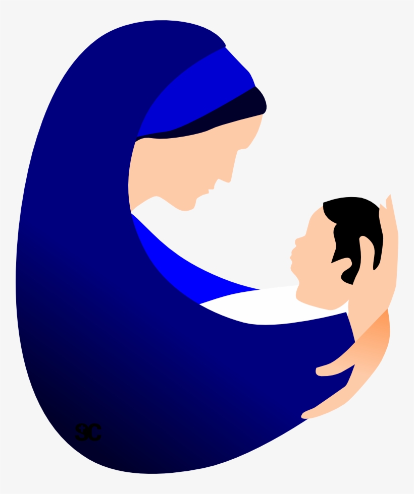 Mary And Jesus Clipart At Getdrawings - Solemnity Of Mary Clipart, transparent png #2854040