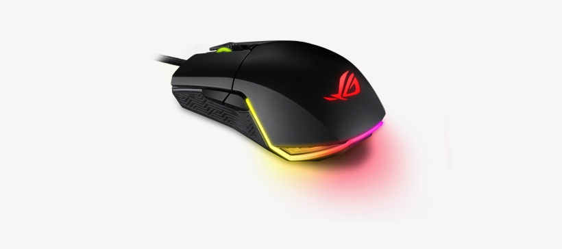 Optical Wired Gaming Mouse With A Truly Ambidextrous - Asus P503 Rog Pugio Rgb Ambidextrous Optical Gaming, transparent png #2854115
