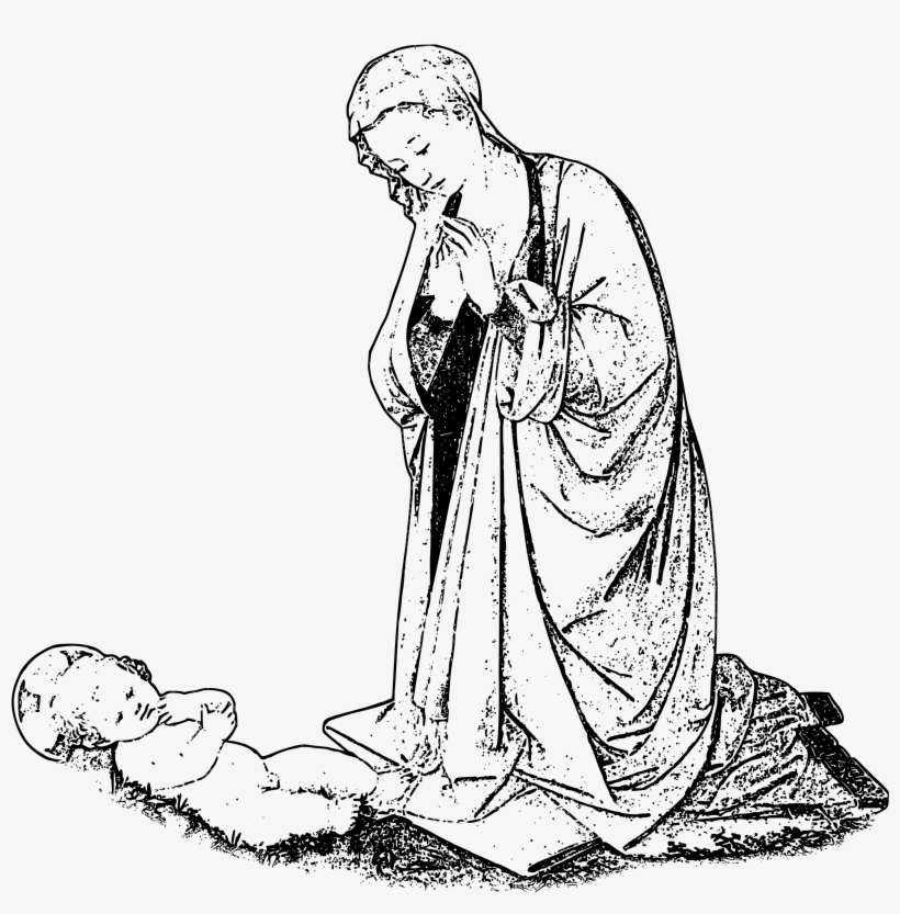 This Free Icons Png Design Of Mary And Jesus, transparent png #2854334