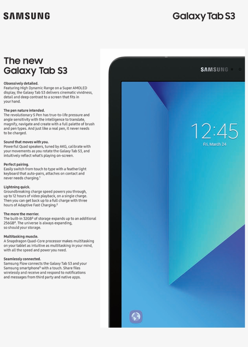 Samsung Galaxy Tab S3, transparent png #2855181