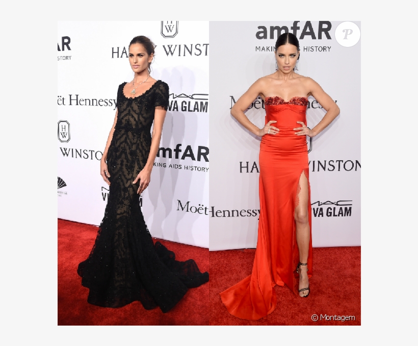 Izabel Goulart E Adriana Lima Deram Show De Beleza - Dress, transparent png #2855262