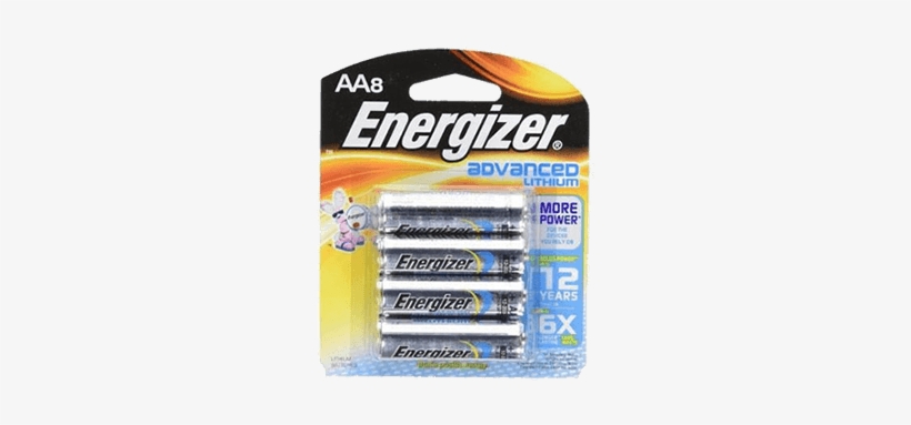 Energizer Aa Advanced Lithium Battery 8-pk - Energizer Recharge 1.2 V Aa, transparent png #2856048