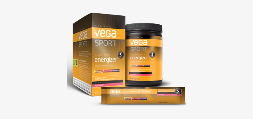 1 Vega Sport Energizer - Vega Sport Pre-workout Sugar-free Energizer, Acai Berry,, transparent png #2856155
