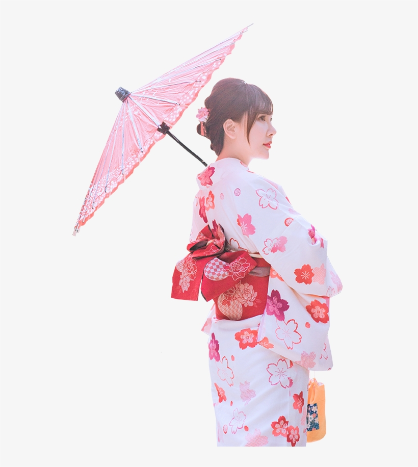 Kimono Lady - Cherry Blossom, transparent png #2856270