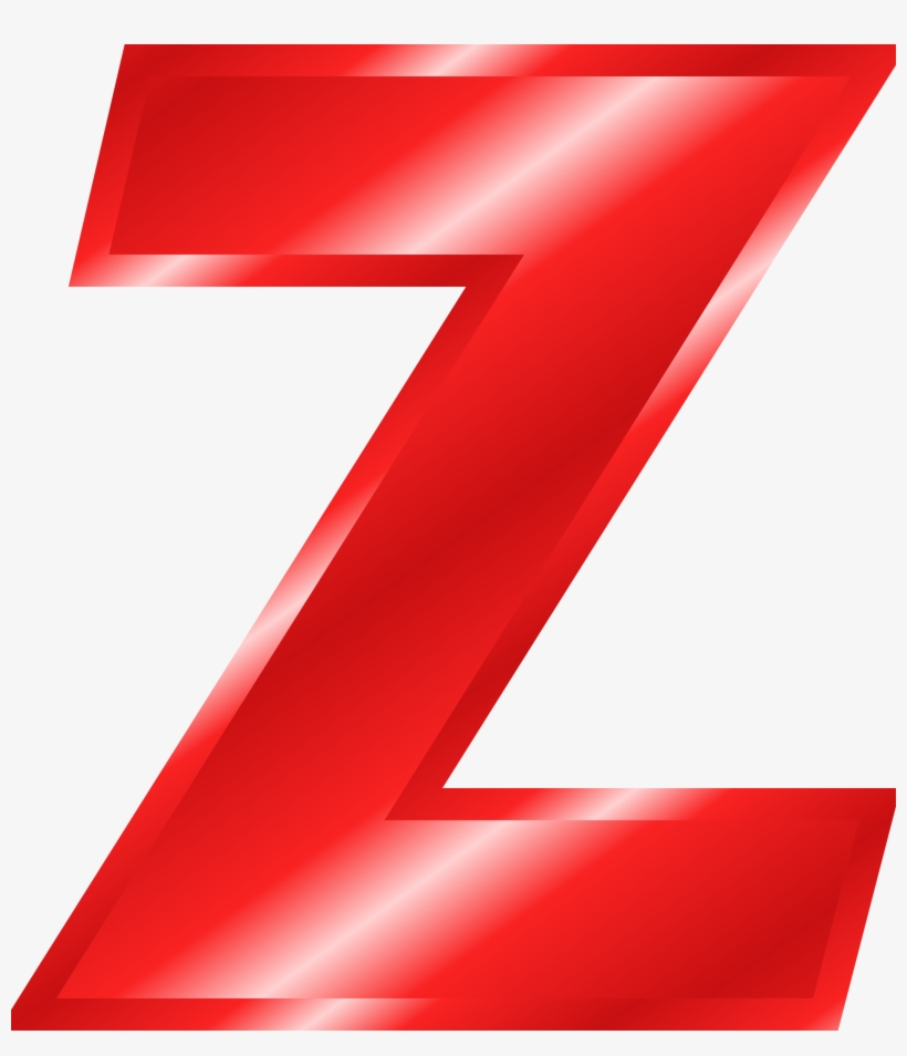 Big Letter Z - Letter Z Color Red, transparent png #2856695