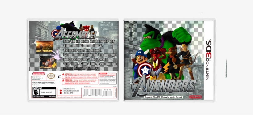 Avengers Box Art Cover - Super Smash Bros Tmnt, transparent png #2857305