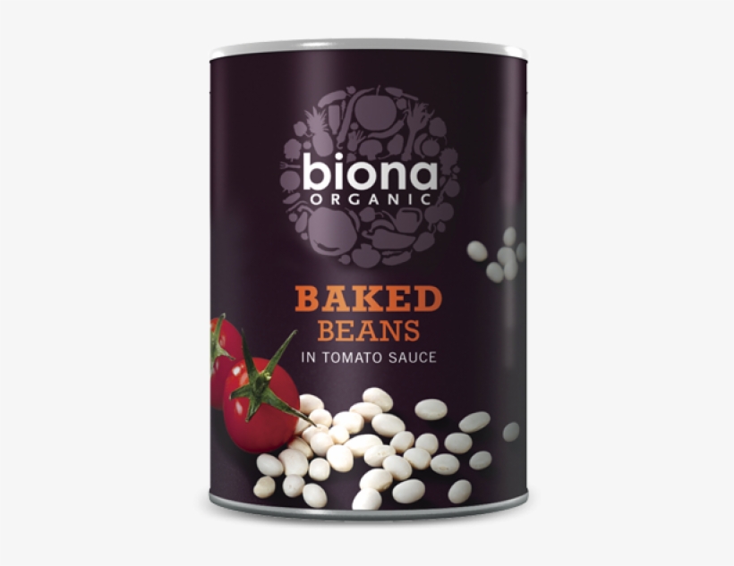 Organic Baked Beans In Tins - Biona Baked Beans In A Rich Tomato Sauce (400g), transparent png #2857355