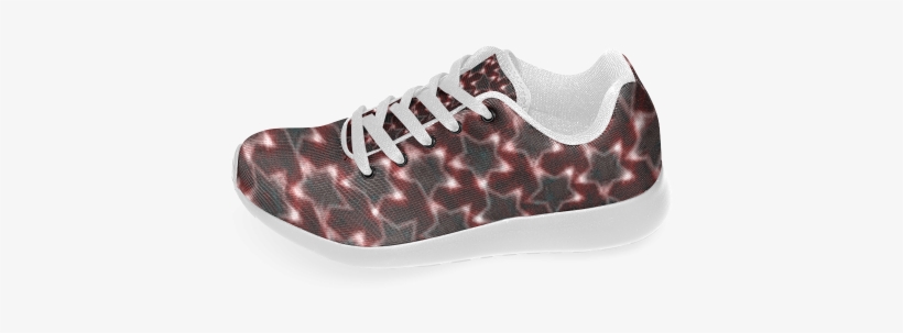 Zappy Black Sparkling Stars Women's Running Shoes - Sneakers, transparent png #2857356