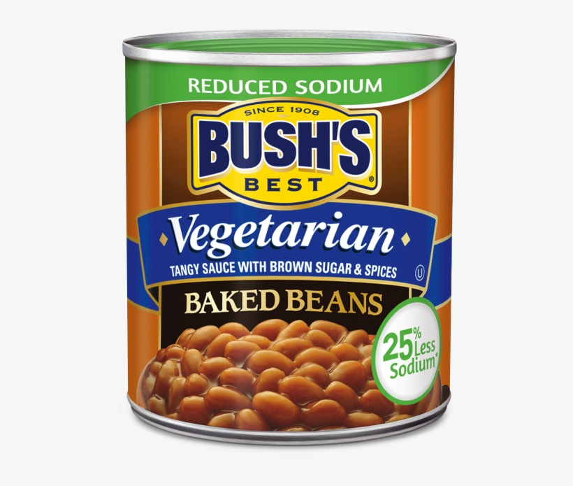 Bush's® Reduced Sodium Vegetarian Baked Beans - Bush's Vegetarian Baked Beans, transparent png #2857385