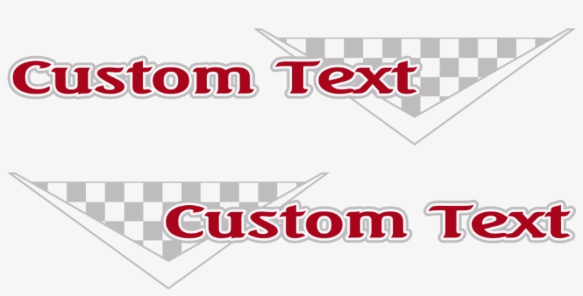 Motorcycle Checkered V Gas Tank Decals - Motorcycle, transparent png #2857739