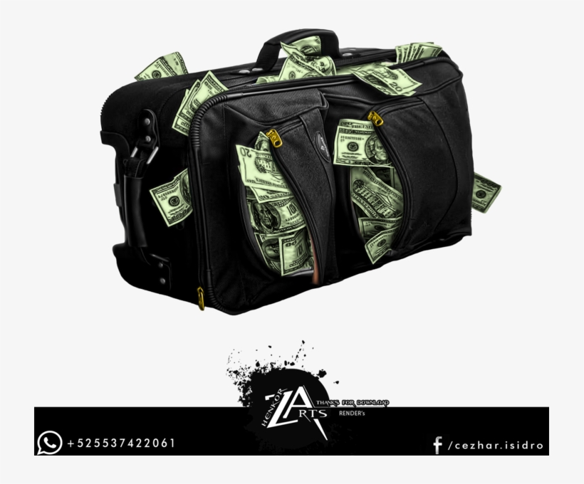 Suitcase With Money - Suitcase With Money Png, transparent png #2857822