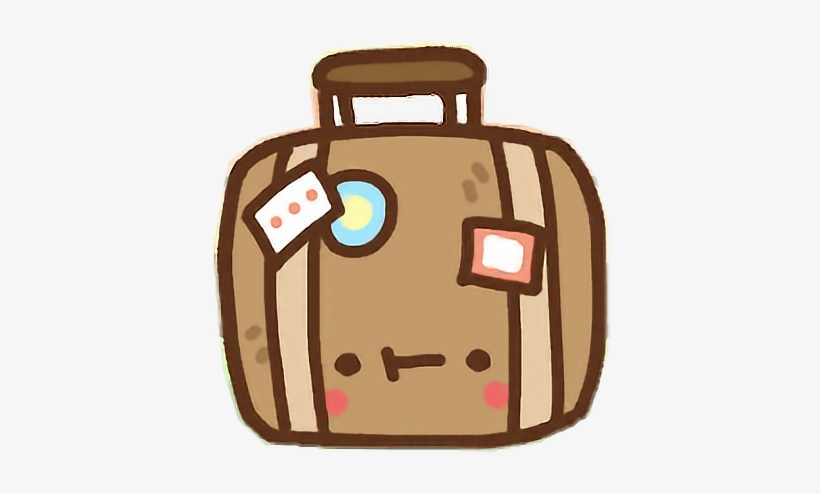 Clawbert Cute Kawaii Cartoon Suitcase Luggage Baggace - Suitcase, transparent png #2857845