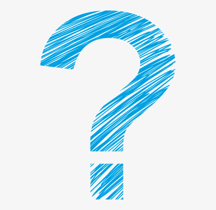 Drawn Question Mark Transparent Background - Transparent Blue Question Mark, transparent png #2858004