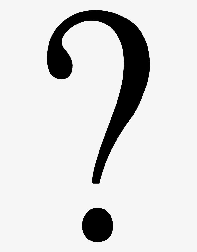 Black Question Mark Transparent Background, transparent png #2858159