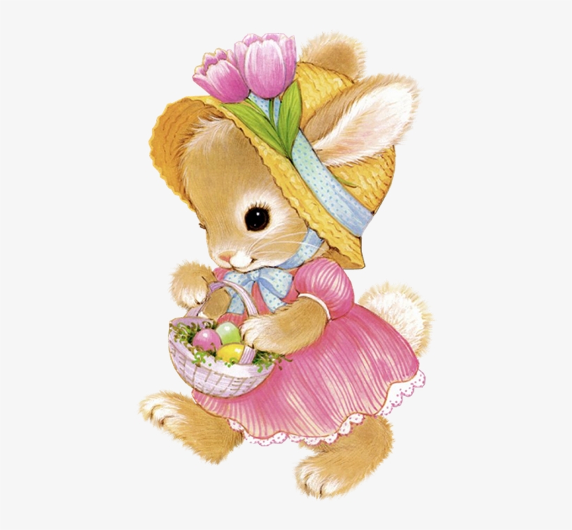 Easter Bunny Girl Cartoon, transparent png #2858530